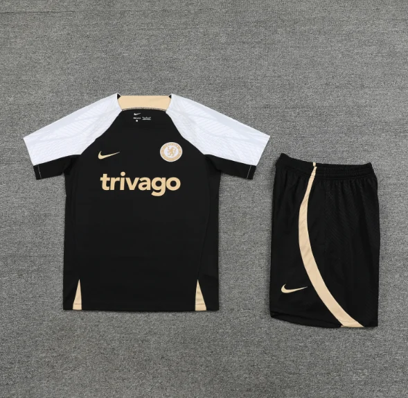 23/24 Chelsea Black Training Kit Football Shirt 