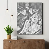 Poker and Drinks - Dot Painting