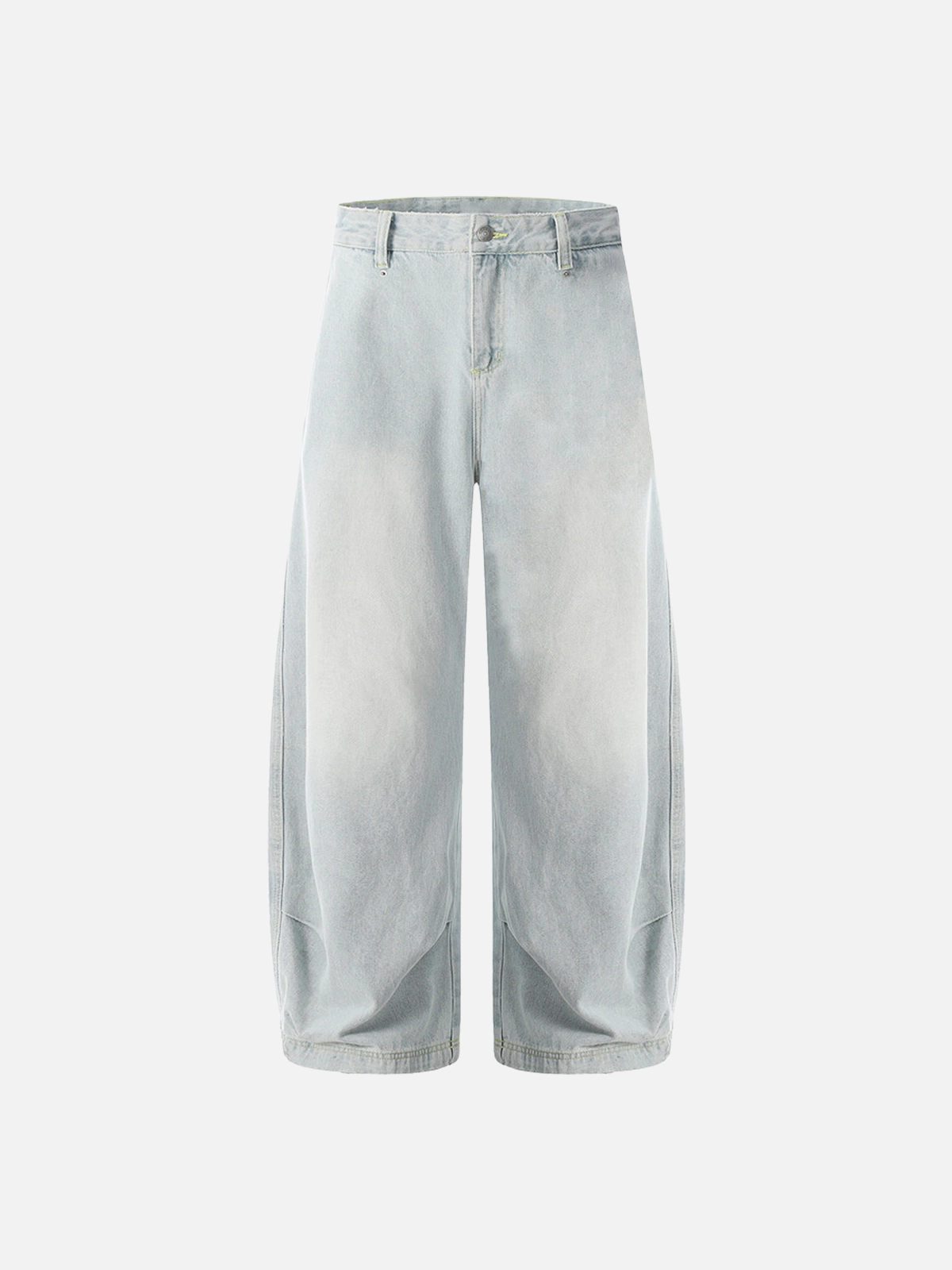 Blue Act Chic Washed Distressed Baggy Jeans Front