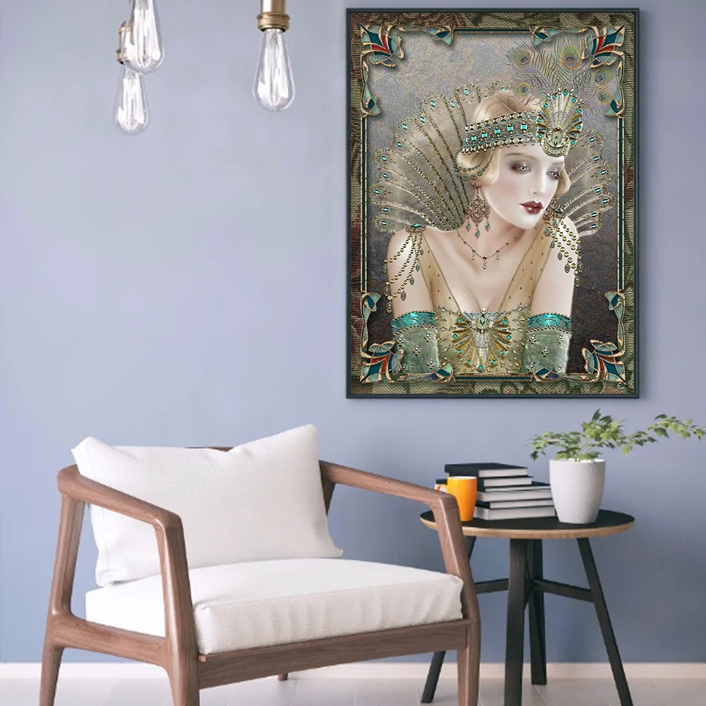 Full Round Diamond Painting 30*40cm - Sexy Lady