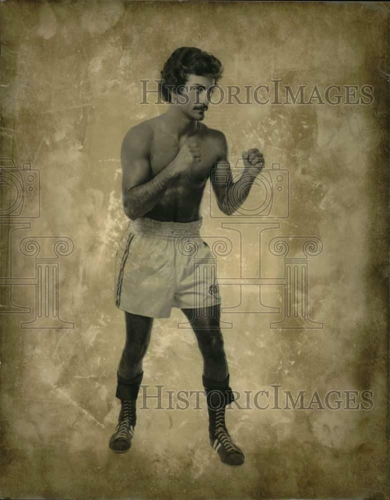 Press Photo Poster painting Boxer Rocky Fratto