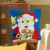 Santa Claus Dog-DIY Latch Hook Rug Pillowcase Kits 43*43cm