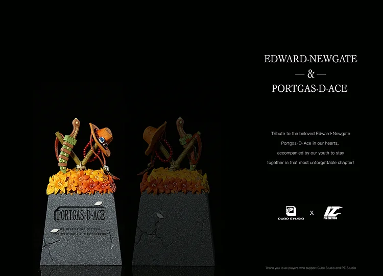 PRE-ORDER Cube Studio & PZ Studio - One Piece Tomb of Edward Newgate &  Portgas D. Ace Statue(GK)