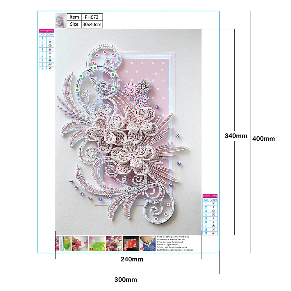 Diamond Painting - Special Shaped Drill - Flower(30*40cm)