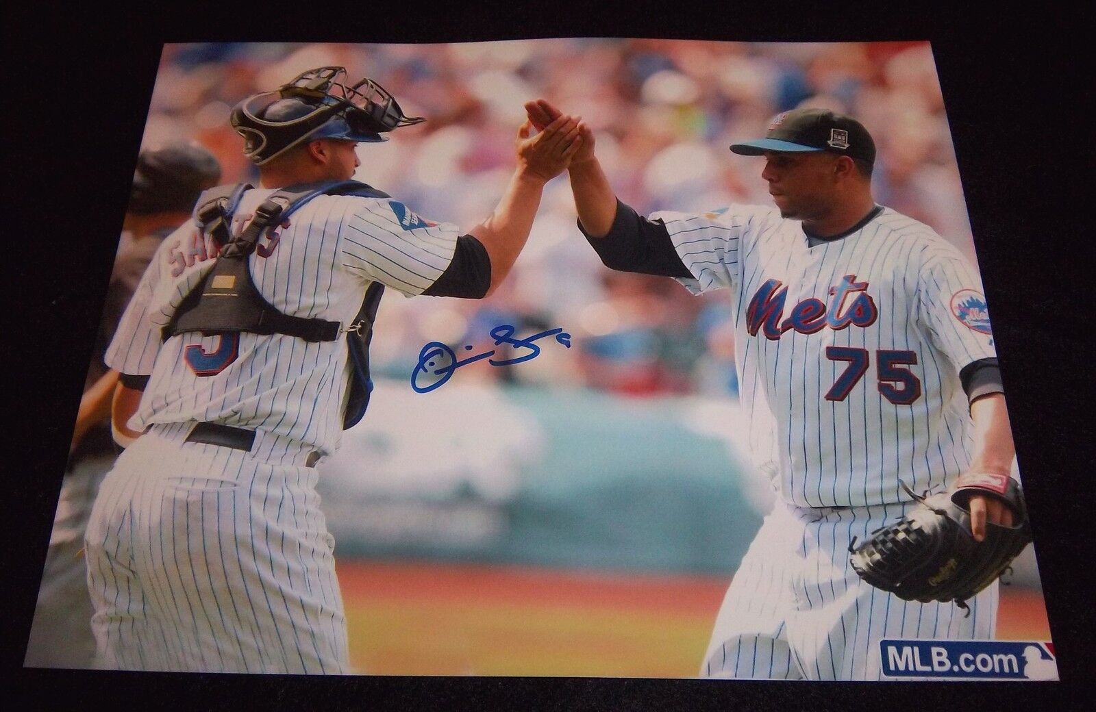 NY Mets Omir Santos Signed Autographed 8x10 Photo Poster painting Cleveland Indians B