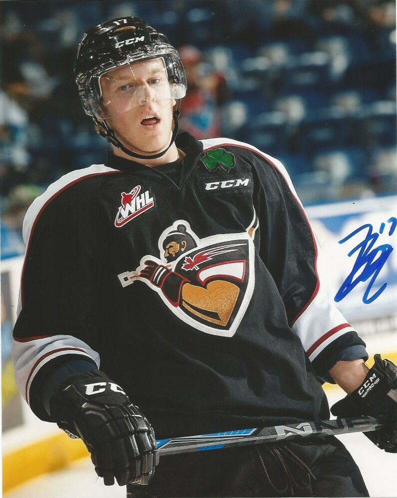 Vancouver Giants Tyler Benson Autographed Signed 8x10 WHL Photo Poster painting COA D