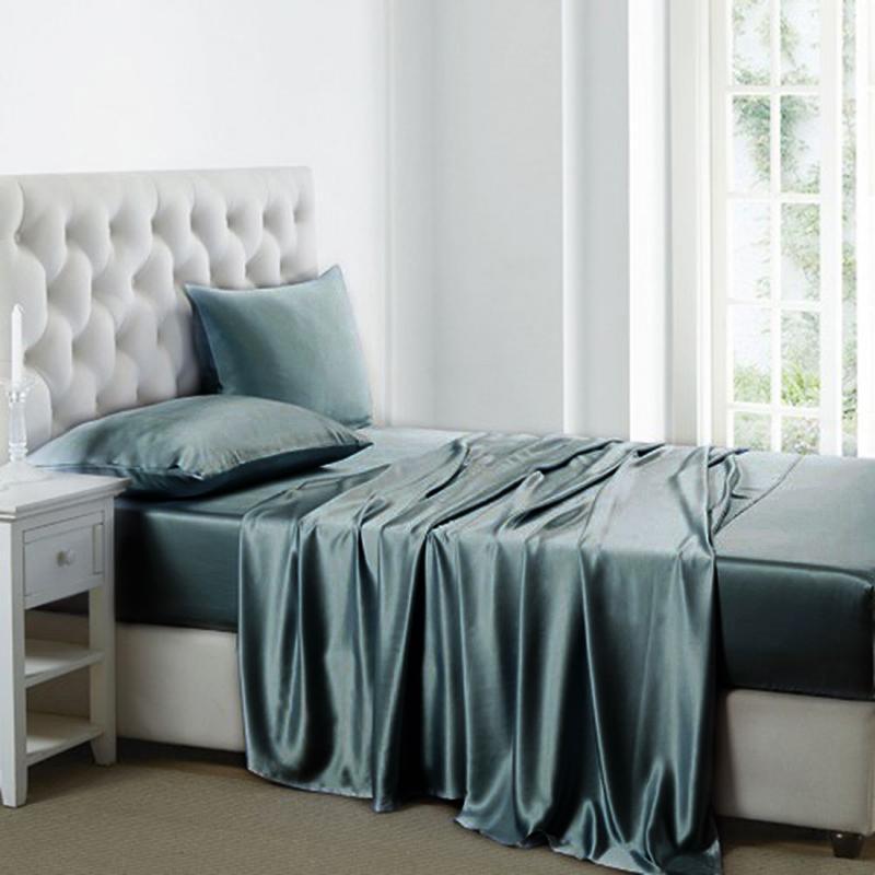 25 Momme Silk Sheet Set | 4pcs Elegant Green