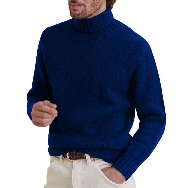 Men's Cashmere Turtleneck Long Sleeve Sweater