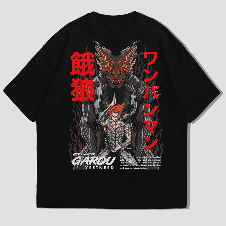 "Garou x O.P.M." Oversized T