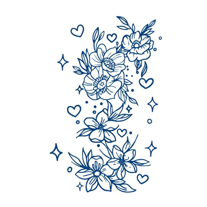 Juice Ink Tattoos Body Art Lasting Waterproof Temporary Tattoo Sticker Scorpion Snake Tatoo Arm Fake Sun Tatto Women Men