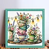 Cup Vase-11CT Stamped Cross Stitch 45*45cm/17.72*17.72in