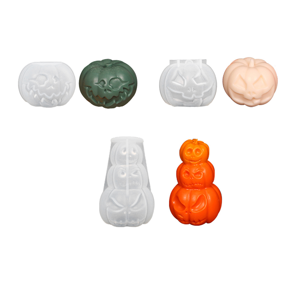 

3D Pumpkin Silicone Mold Soft DIY Candle Making Soap Resin Chocolate Molds, 501 Original