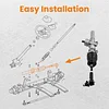 Suspensionclub-Steering Gear Box Rack Pinion compatible for Golf EZGO Cart Car for Gaz Electric Carts new