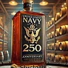 US Marine Corps 250th Anniversary Limited Edition Whiskey Bottle - Premium Glass With Gold Embossed Design by Inlyline