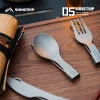 SHINE TRIP #05 TA1 Pure Titanium Folding Cutlery Set