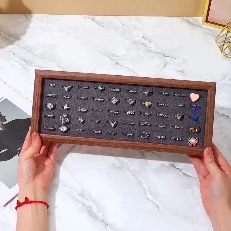 Minimalist Classic Style Solid Color Density Plate Tree Pattern Paper Flannel Patchwork Jewelry Display Jewelry Rack