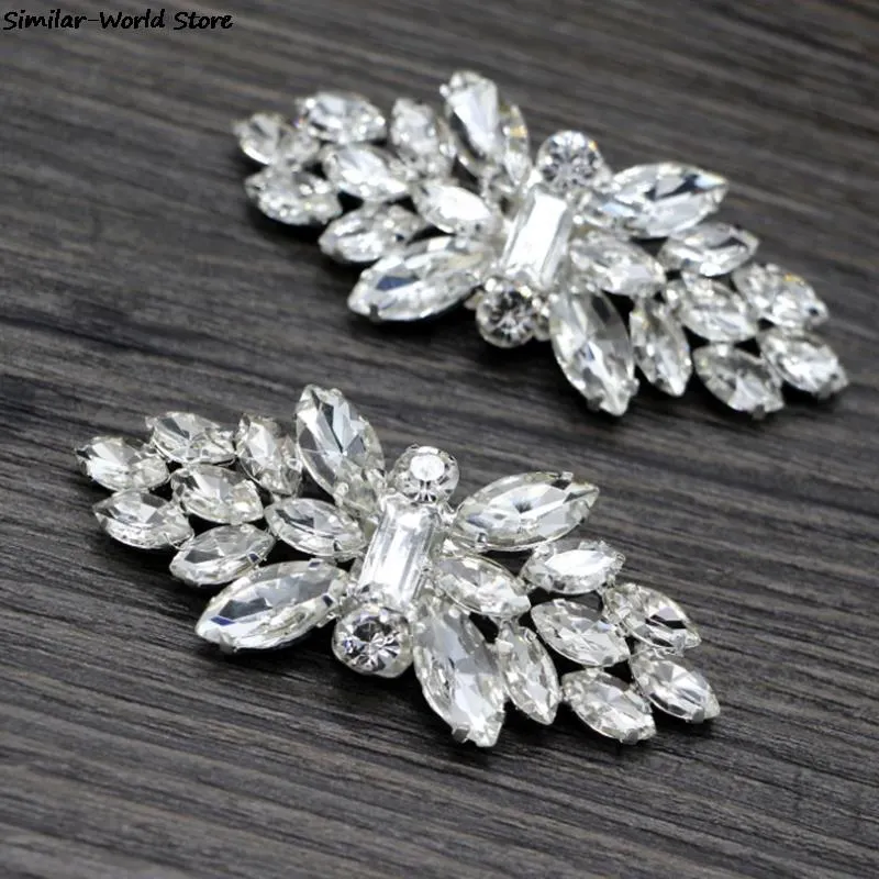 2pcs Shoe Clip Wedding Shoes Decoration DIY Clothing Women High Heels Buckle Clips Rhinestone Fashion Decorative