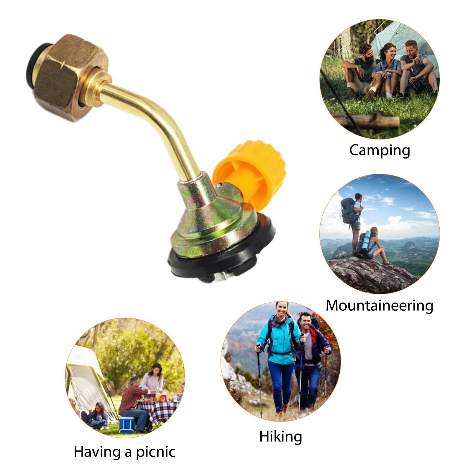 Butane Filling Valve Direct Connection Gas Canister Refillable