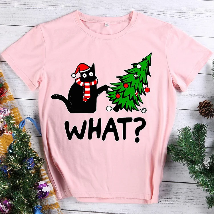 Christmas Cat  T-shirt Tee -613885