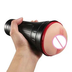 2 IN1 Vibrating & Realistic Vagina Fleshlight Masturbator