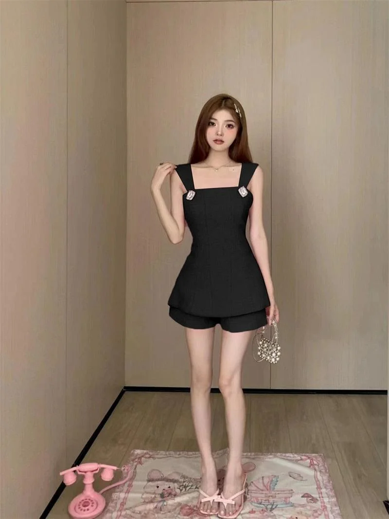 Brownm Top & Shorts Two Piece Set