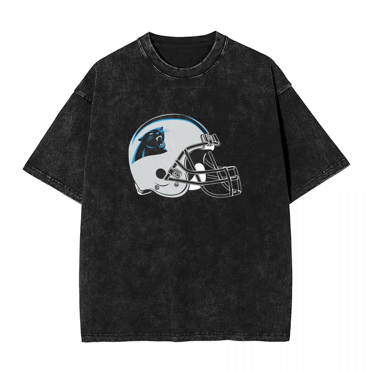 Carolina Panthers Printed Vintage Men's Oversized T-Shirt