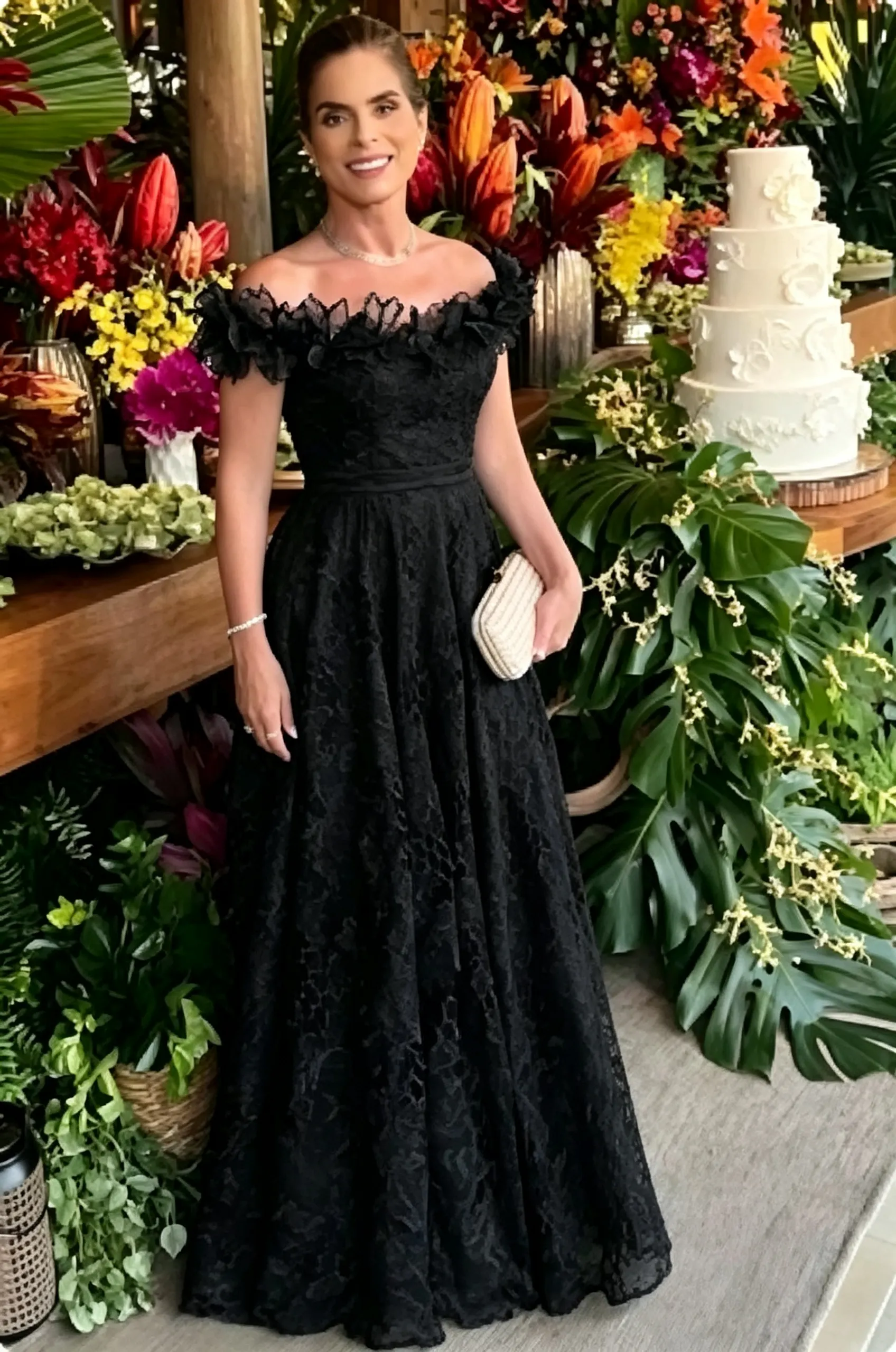 Daisda Royal Blue Off-The-Shoulder Sleeveless Strapless Long A-Line Mother Of The Bride Dress