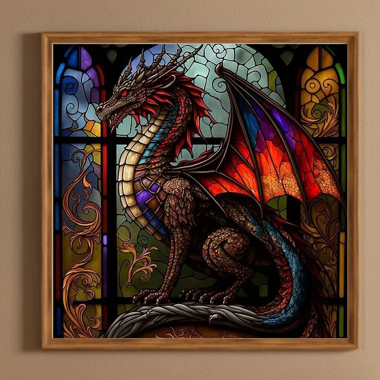 Full Round Drill Diamond Painting - Western Dragon - 40*40cm