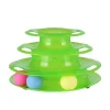 Drop Shipping Funny Cat Pet Toy Cat Toys Intelligence Triple Play Disc Cat Toy Balls Cat Crazy Ball Disk Interactive Toy