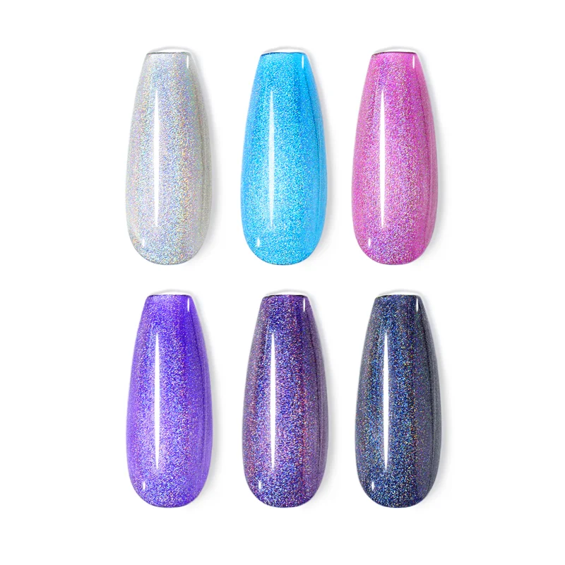 NAIL GEL KIT 6x10ml |HOLOGRAPHIC COLORS