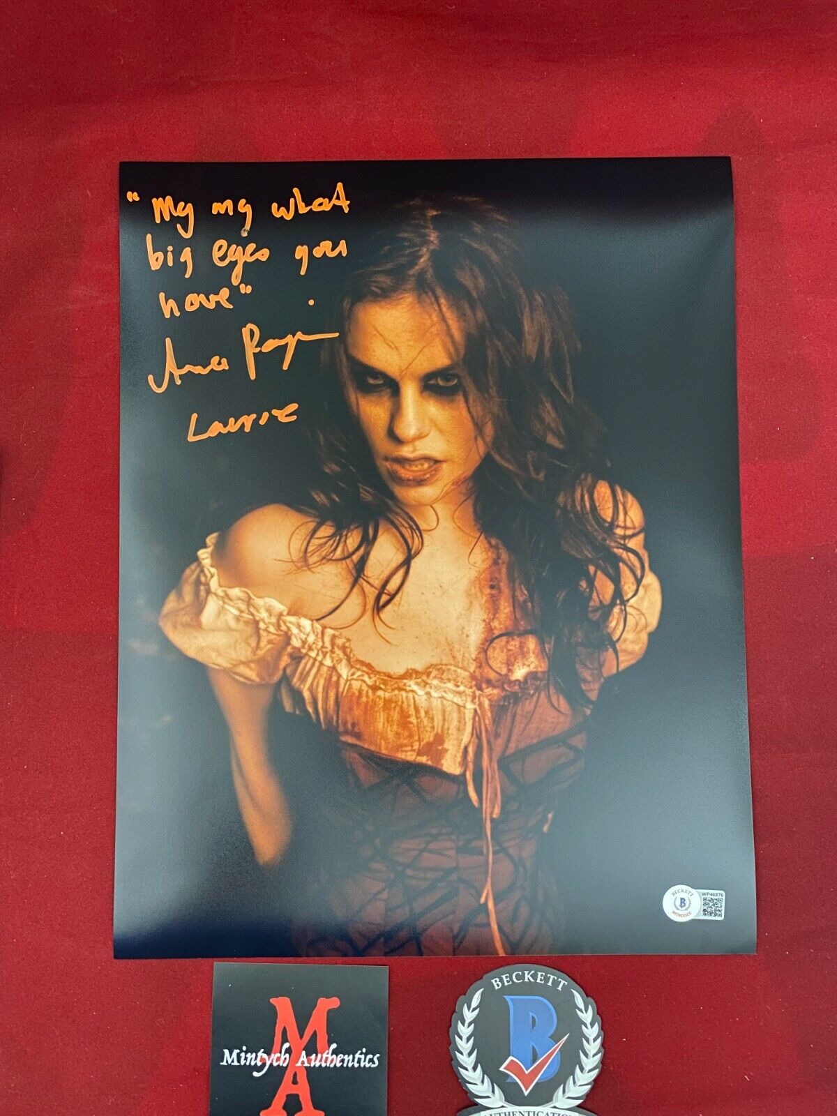 ANNA PAQUIN AUTOGRAPHED SIGNED 11x14 Photo Poster painting! TRICK 'R TREAT! LAURIE! BECKETT COA!