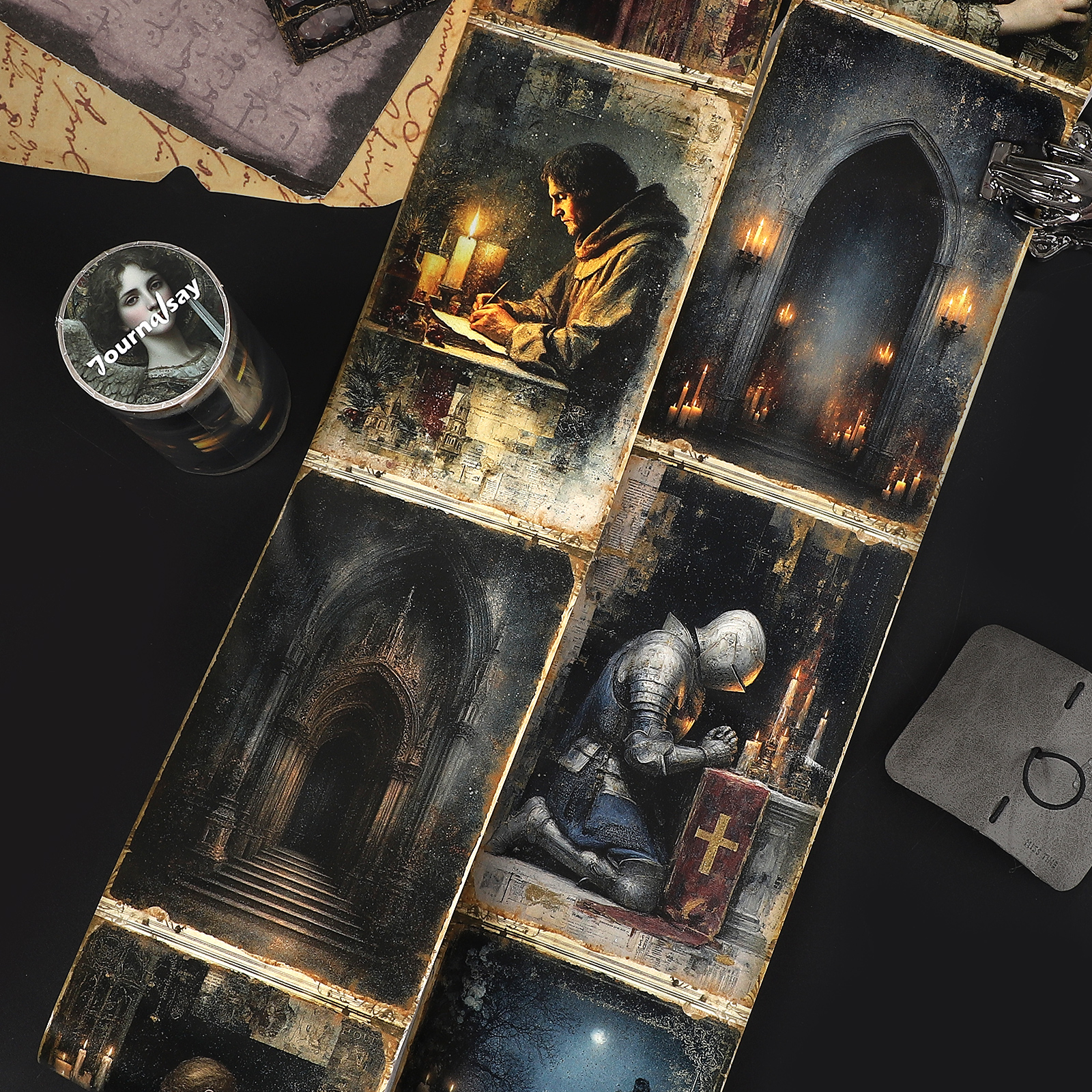 와시 테이프 - 80mm*205cm 빈티지 캐릭터 성