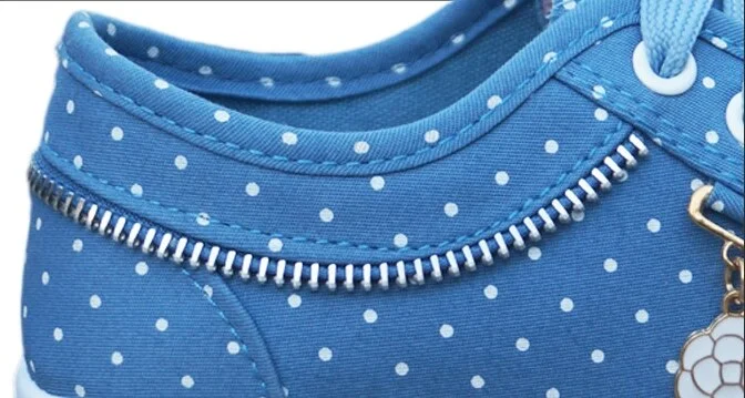 Vulcanize Shoes Women Canvas Chic High Top Denim Leisure Footwear Womens All-match Flat Zipper Walkin Korean Ladies Breathable