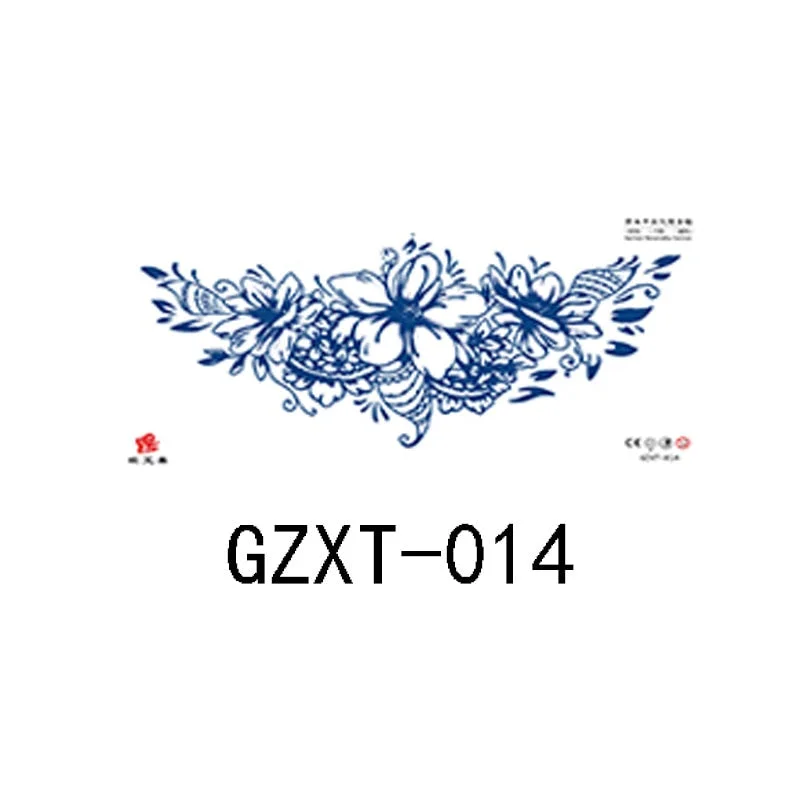 Herbal juice chest sticker tattoo sticker lasts 15 days herbal plant semi-permanent juice tattoo on chest back