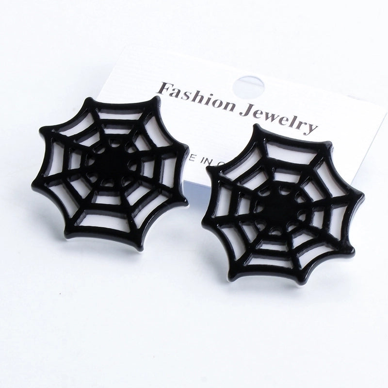 Halloween Geometric Resin Earrings