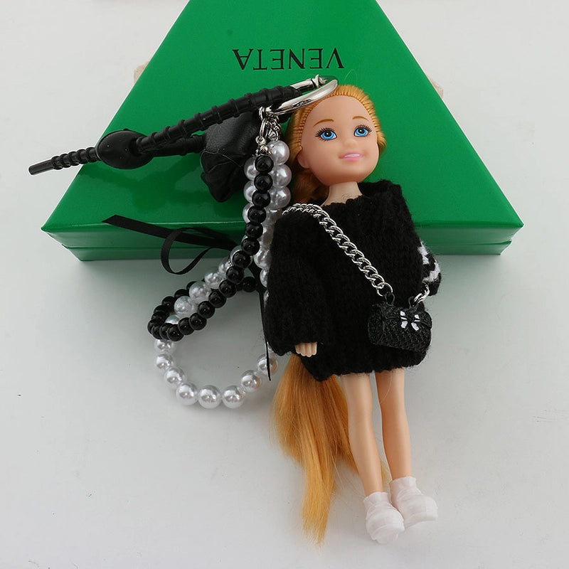 Cloth Color Block Bag Charms