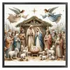 Nativity-11CT Stamped Cross Stitch 45*45cm/17.72*17.72in tapestrymarket