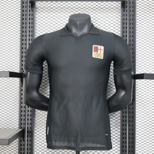 2024/2025 Player Version AC Milan 125th Anniversary Black Soccer Jersey 1:1 Thai Quality