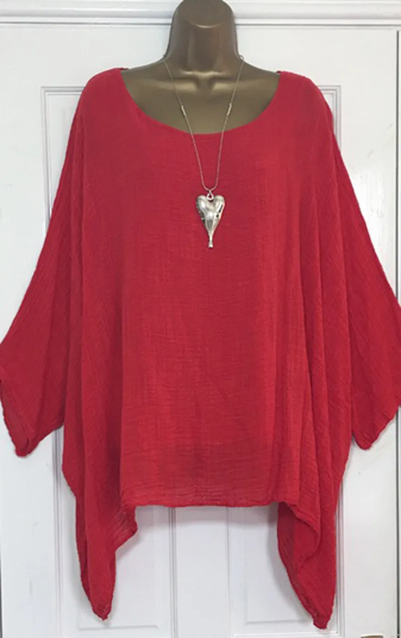 Brownm Fresh And Sweet Long Sleeve Top Loose-fitting Batwing T-shirt