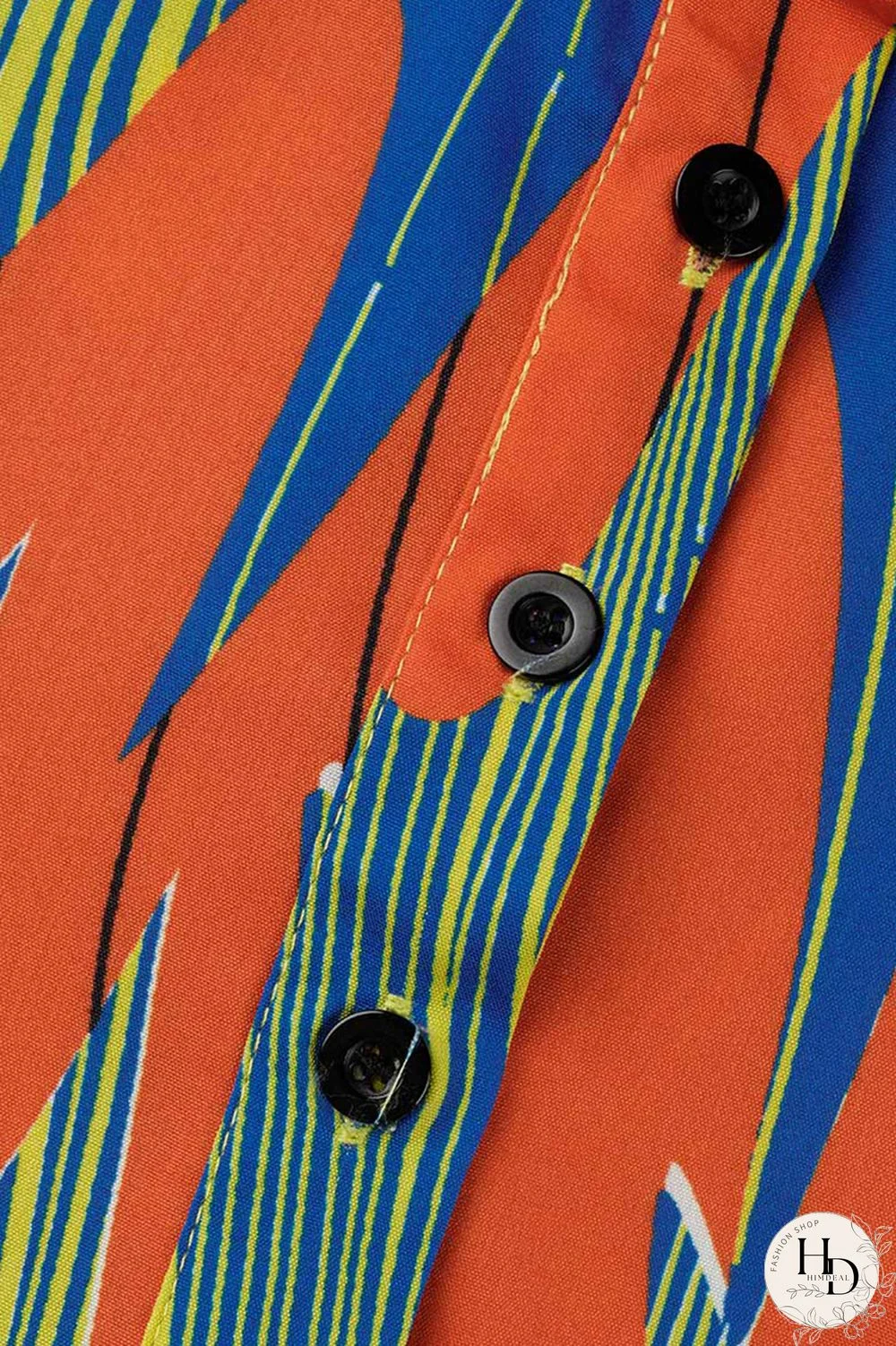 Camouflage Fashion Casual Print Patchwork Turndown Collar Shirt Dress