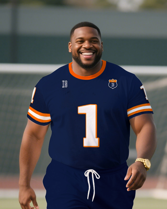 Men's Plus Size Max Verstappen Dutch Redbull F1 Football Jersey T-Shirt Shorts Suit