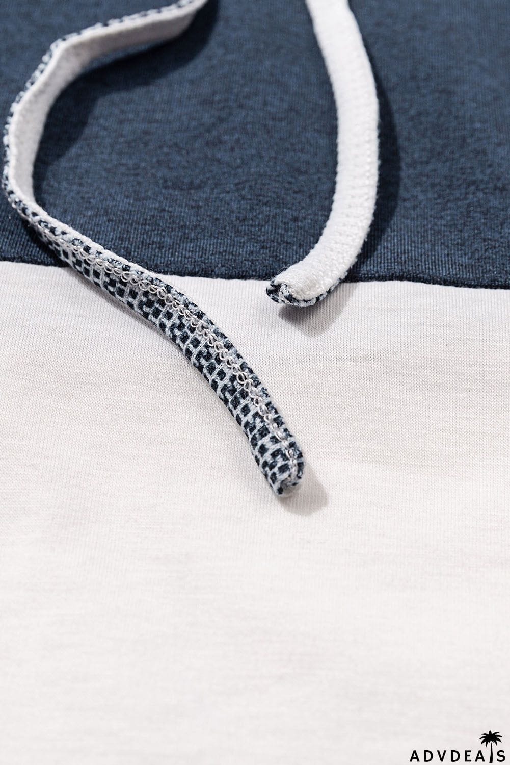 Color Block Drawstring Hoodie