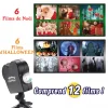 Projecteur de fen&ecirc;tre holographique LED Halloween et No&euml;l