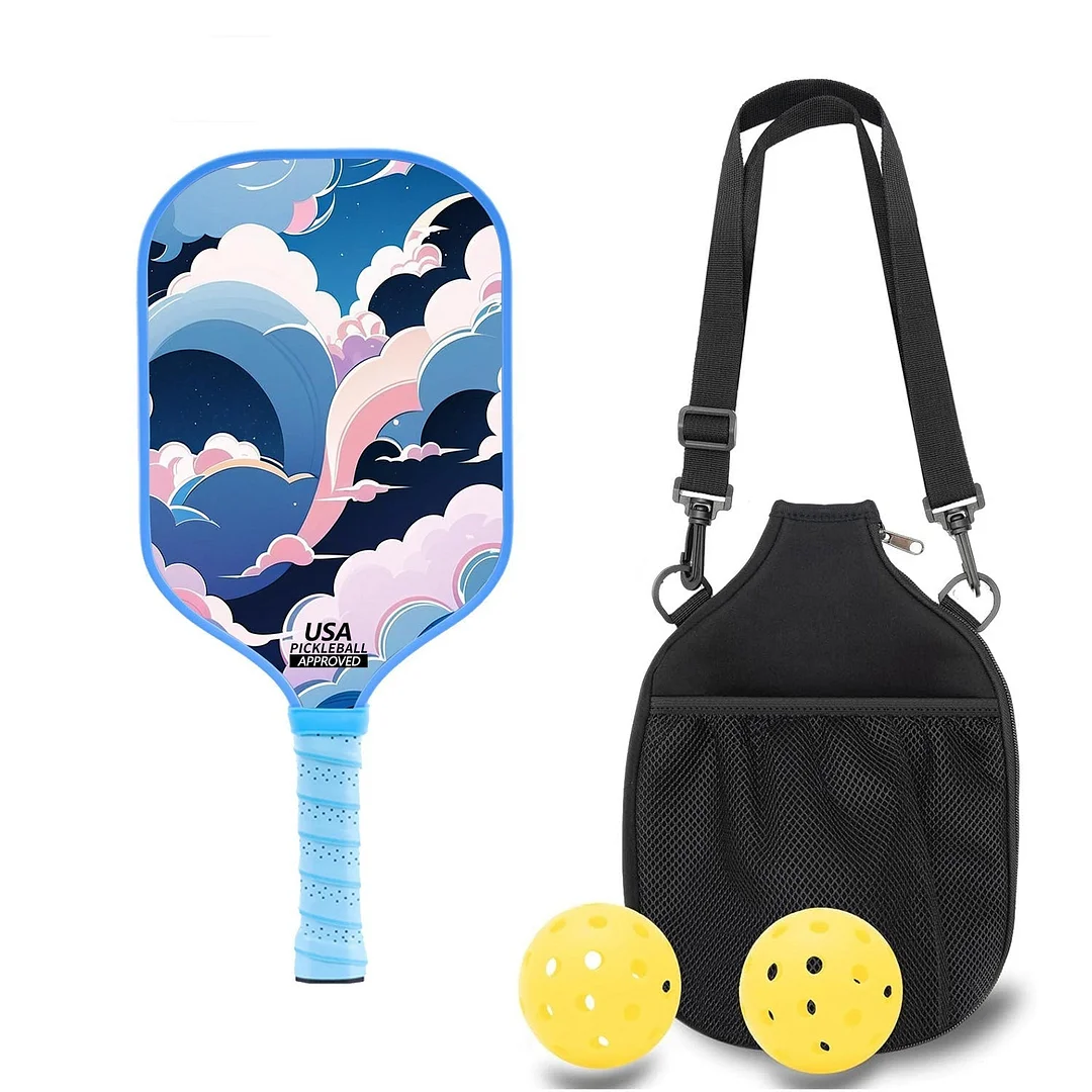 Original Paddle (16mm) T700 Sandblasted Carbon Fiber-Rainbow Rally Paddle