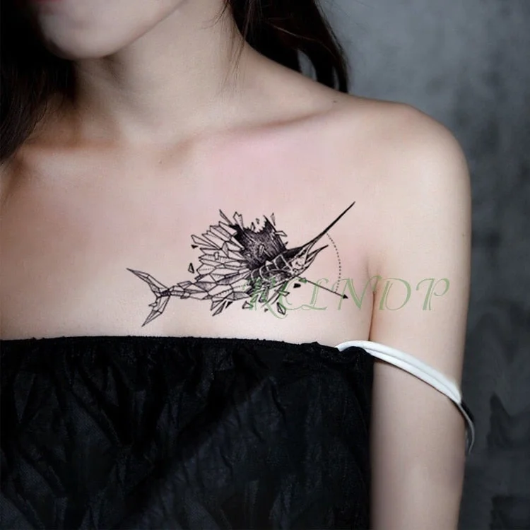 Waterproof Temporary Tattoo Sticker Animal Wolf Lion Eagle Tatto Flash Tatoo Hand Wrist Foot Arm Neck Fake Tattoos For Men Women