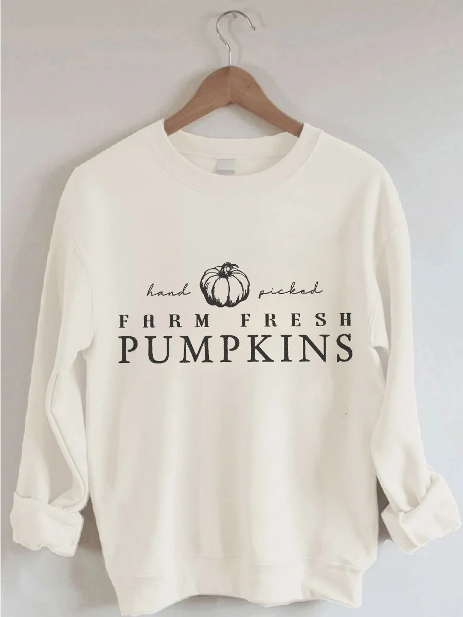 Hand Picked Farm Fresh Pumpkins Sweatshirt