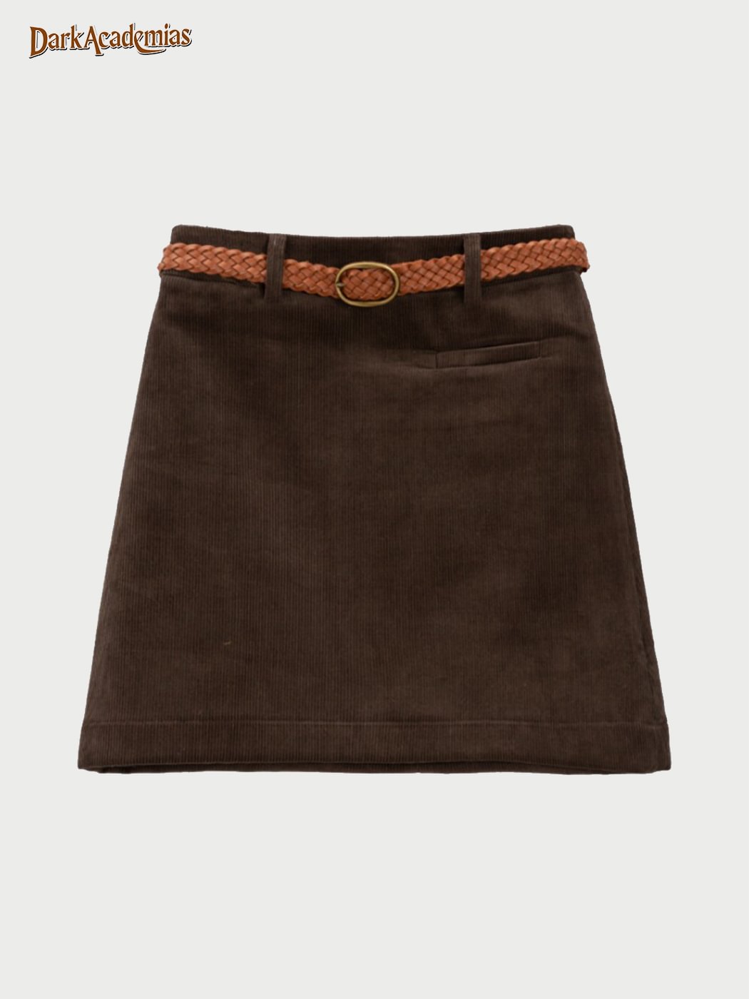 Corduroy Vintage Skirt (free Belt)