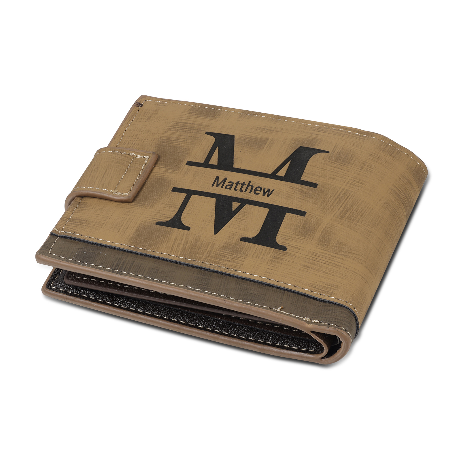 Portefeuille Classique 1 Prénom et Lettre Personnalisés avec Photo Porte-Monnaie Carte