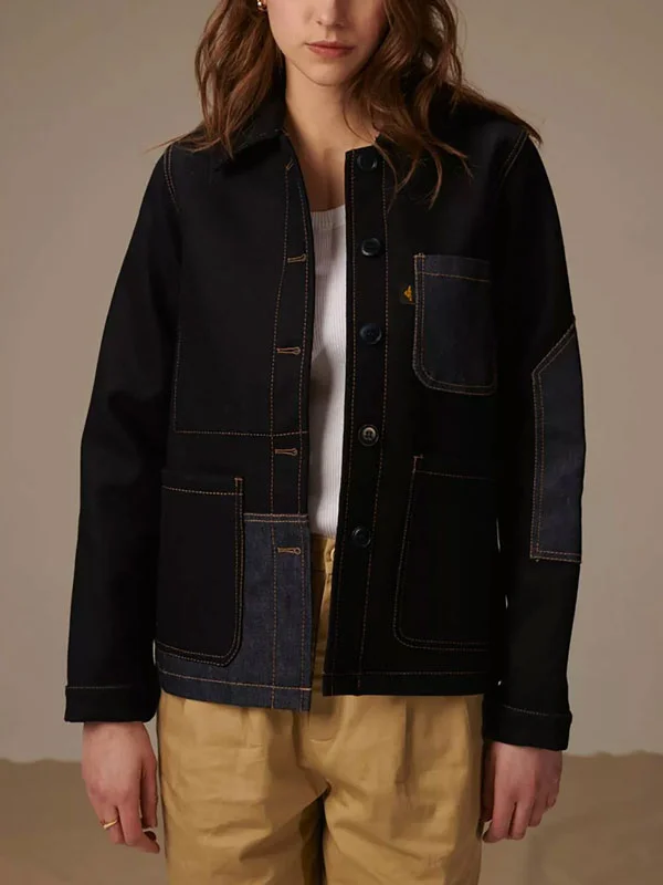 Patchwork Patch Vintage Women's Denim Jacket