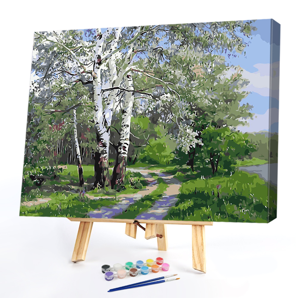 

40*50CM Paint By Numbers-Natural Grove, 501 Original